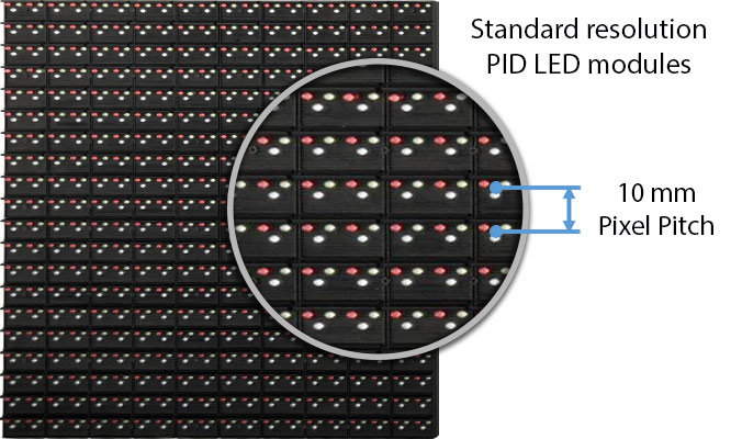 DIP outdoor LED pixel pitch