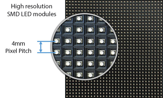 SMD indoor LED pixel pitch