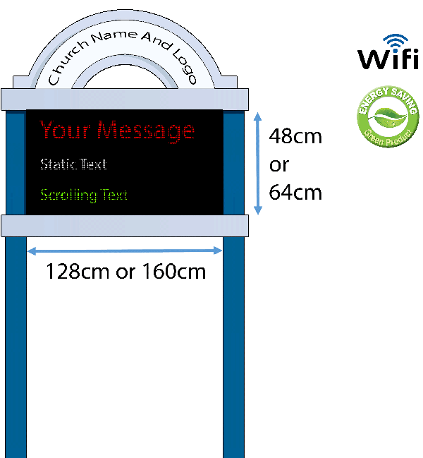 Church Scrolling LED Message Boards
